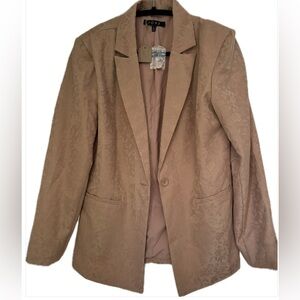 Fore (NWT) Rose Gold Floral Women's Blazer in a size Large